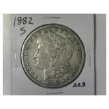 1882-S Morgan Silver Dollar