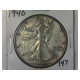 1940 Walking Liberty Half Dollar