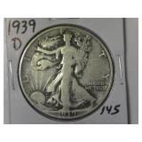 1939-D Walking Liberty Hafl Dollar