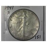 1941-S Walking Liberty Half Dollar
