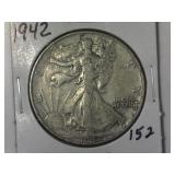1942 Walking Liberty Half Dollar