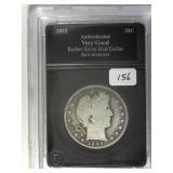 1893 Barber Half Dollar