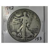 1942-D Walking Liberty Half Dollar