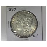 1890 Morgan Silver Dollar