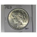 1923 Peace Silver Dollar