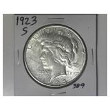 1923-S Peace Silver Dollar