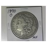 1890-O Morgan Silver Dollar