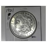 1921-D Morgan Silver Dollar