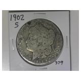 1902-S Morgan Silver Dollar