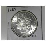 1887 Morgan Silver Dollar