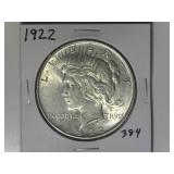 1922 Peace Silver Dollar