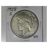 1928-S Peace Silver Dollar