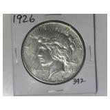 1926 Peace Silver Dollar