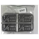 One Ounce .999 Silver Bar