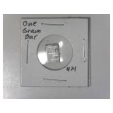One Gram .999 Silver Bar