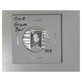 One Gram .999 Silver Bar