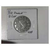 1/10 Ounce .999 Silver Round