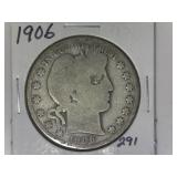 1906 Barber Half Dollar
