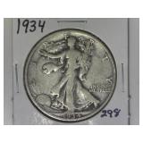 1934 Walking Liberty Half Dollar