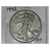 1942 Walking Liberty Half Dollar