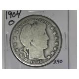 1904-O Barber Half Dollar