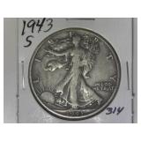 1943-S Walking Liberty Half Dollar