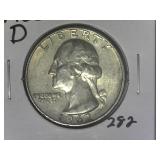 1962-D Washington Quarter