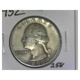 1952 Washington Quarter