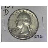 1957-D Washington Quarter