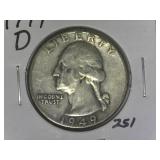 1949-D Washington Quarter