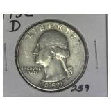 1952-D Washington Quarter