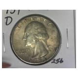 1951-D Washington Quarter