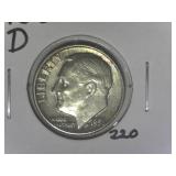 1956-D Roosevelt  Dime