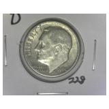 1960-D Roosevelt  Dime