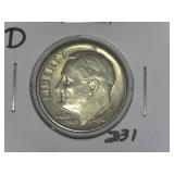 1962-DRoosevelt  Dime