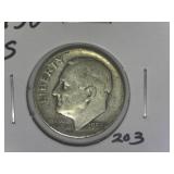 1950-S Roosevelt  Dime