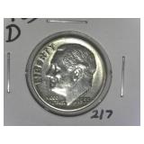 1955-D Roosevelt  Dime