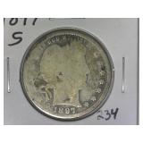 1897-S Barber Quarter