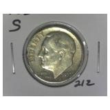 1953-S Roosevelt  Dime