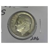 1951-S Roosevelt  Dime