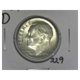 1961-D Roosevelt  Dime