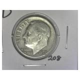 1952-D Roosevelt  Dime