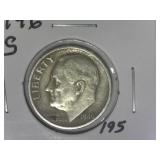 1946-S Roosevelt  Dime
