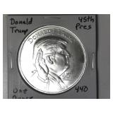 Trump One Ounce .999 Silver Round