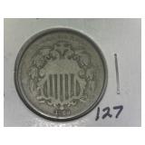 1869 Shield Nickel