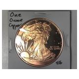 One Ounce Copper Round