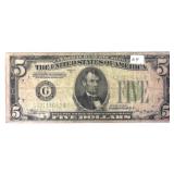1934 $5 Green Seal Federal Reserve Note