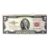 1953 A $2 Red Seal United Staes Note
