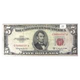 1953 C  $5 Red Seal United States Note