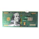 $100 Copy Colorized Gold  Type Note
